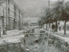 Výstavba kanalizácie na Ulici kapitána Nálepku (dnes Štefánikova ul.) pred ZŠ Komenského v 70. rokoch minulého storočia.