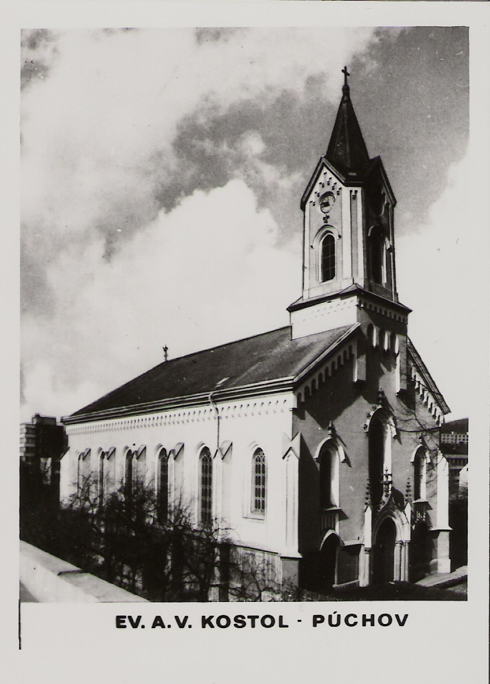 Pohľadnica evanjelického kostola