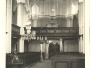 Fotografia interiéru evanjelického kostola v PU z roku 1953 (19. apríla uvedeného roku bol vysvätený nový orgán)