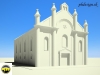 3D model zaniknutej synagógy v Púchove na fotografii