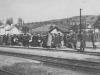 Nástup Židov na železničnej stanici v Púchove v marci 1942 pred transportom do koncentračného tábora