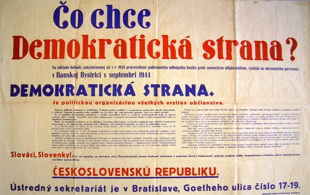 DS plagát 1945