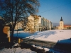 Lúka na mieste dnešnej pešej zóny (Moyzesovej ulici) v Púchove - cca 2002