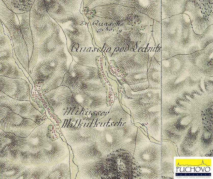 Kvašov, Močiare a Mikušovce okolo r. 1769 - 1785