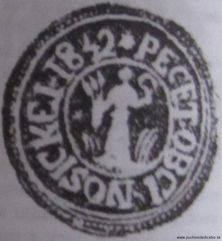 Pečať Nosíc z roku 1842