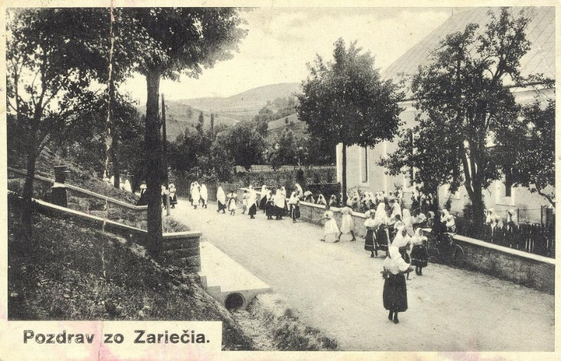 Pohľadnica Záriečia z čias 1. ČSR