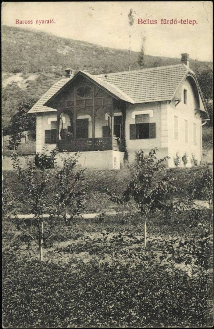 Barošova vila v Beluš. Slatinách - pomenovaná podľa (Gabriela/Gábora) uhorského ministra dopravy a verejných prác i ministra obchodu z Pružiny