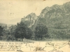 Z časti zrúcané sídlo zemepána, ktorému kedysi patrila pôda nielen takmer celého dnešného okresu Púchov - Lednický hrad alebo Lednicz vár na pohľadnici z roku 1903