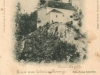 Kaplnka Sv. Anny na pomedzí Lednických Rovní a Dolnej Breznice na pohľadnici poslanej 17. júna 1900 - dávne pútnické miesto, ktoré je dnes venované najmä starým rodičom.