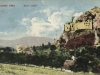 Lednický hrad na prelome 19. a 20. storočia nad rovnomennou obcou s pomerne dochovanými múrmi